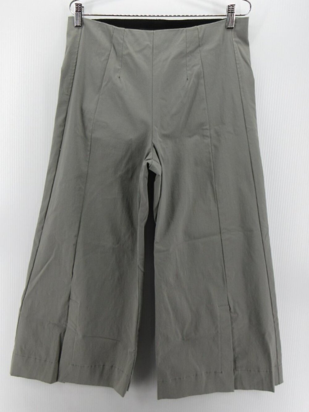Porto Pants 3 Wide Leg Cropped Trousers Slit San Francisco Large *
